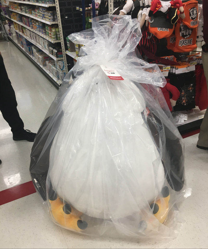 Target had two of these giant Porgs for giveaway via raffle.